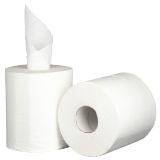 Centrefeed Paper Towel Roll White, Perforated 210mm x 180m, 2 Ply, 40gsm 6 Rolls Pack